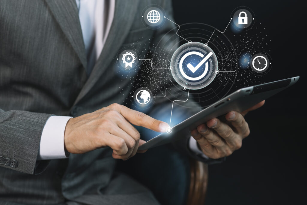 standard quality control collage concept